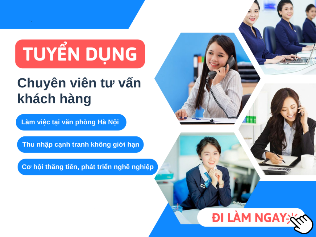 Tuyển nhân viên tư vấn chăm sóc khách hàng